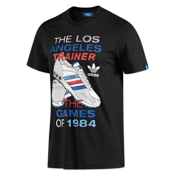 Immagine di Adidas Originals - LA Trainer Graphic Tee - Noir