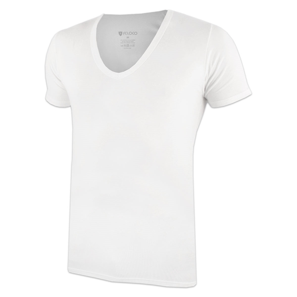 Immagine di FCLOCO - Deep V-Neck T-shirt - Bianco