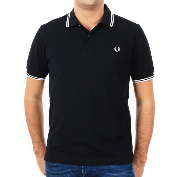 Immagine di Fred Perry - Twin Tipped Polo - Navy/ White