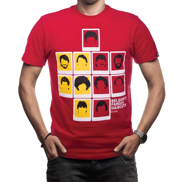 Immagine di COPA Football - Belgium's Famous Haircuts T-Shirt - Rosso