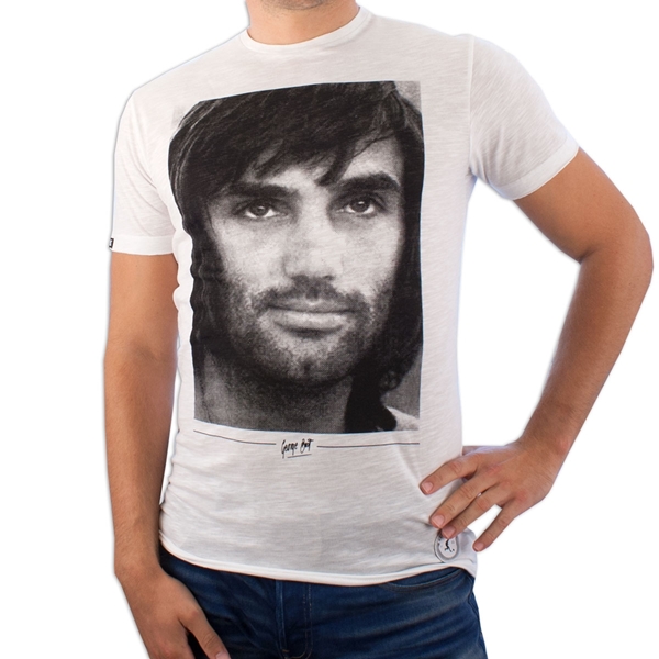 COPA Football - George Best Portrait T-Shirt - Bianco - Spezialist in  Vintage Fußball Trikots, Retro Trikots und Retro Mode.