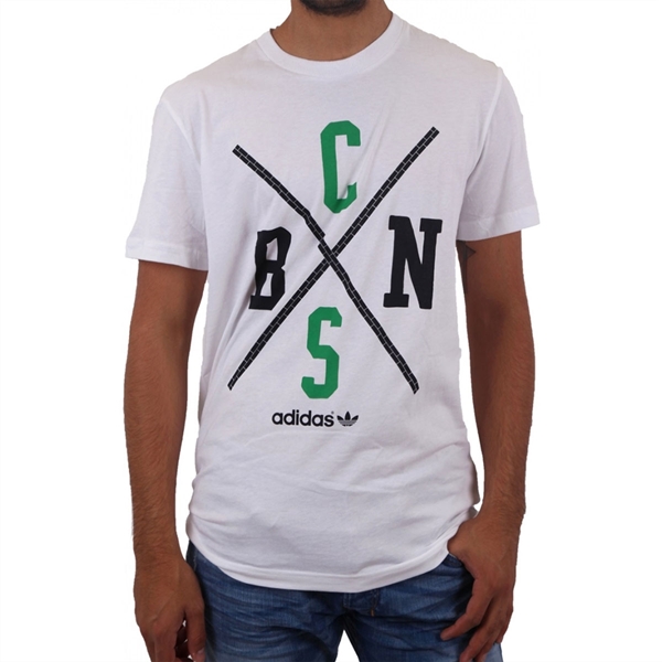 Immagine di Adidas Originals - Celtics NBA T-shirt - Bianco