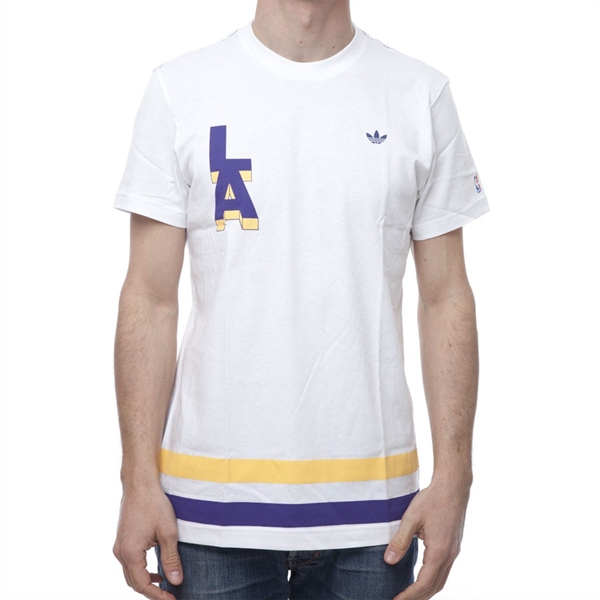 Immagine di Adidas Originals - Lakers NBA T-shirt - White