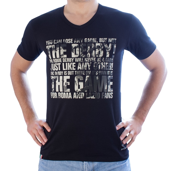 Immagine di Pouchain - T-shirt Derby della Capitale - Nero