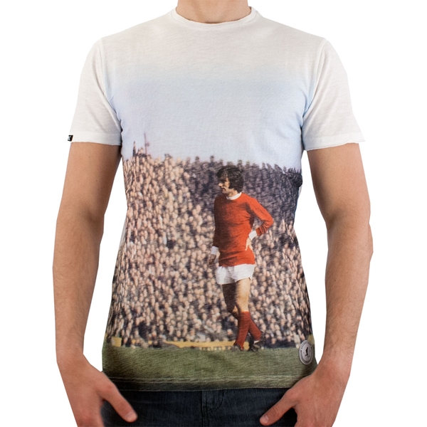 COPA Football - George Best Manchester All Over Print T-Shirt - Bianco -  Spezialist in Vintage Fußball Trikots, Retro Trikots und Retro Mode.