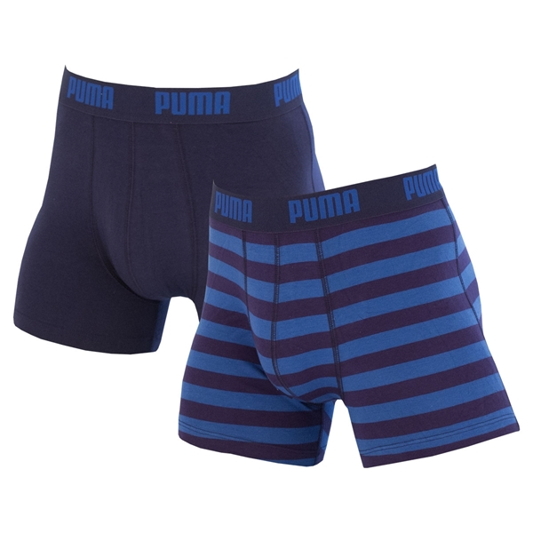 Immagine di Puma - Basic Boxershorts 2 Pack Stripe - Blue