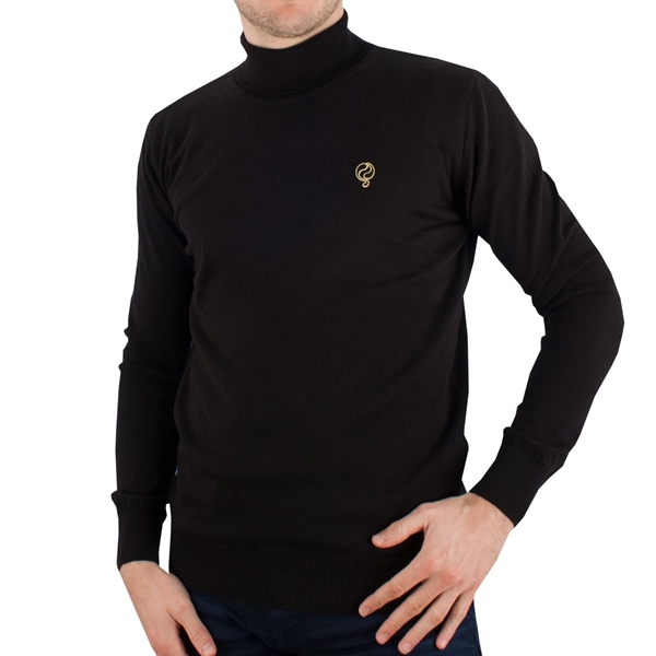 Immagine di Quick / Q1905 - Canvey Turtleneck Sweater - Black/ Gold