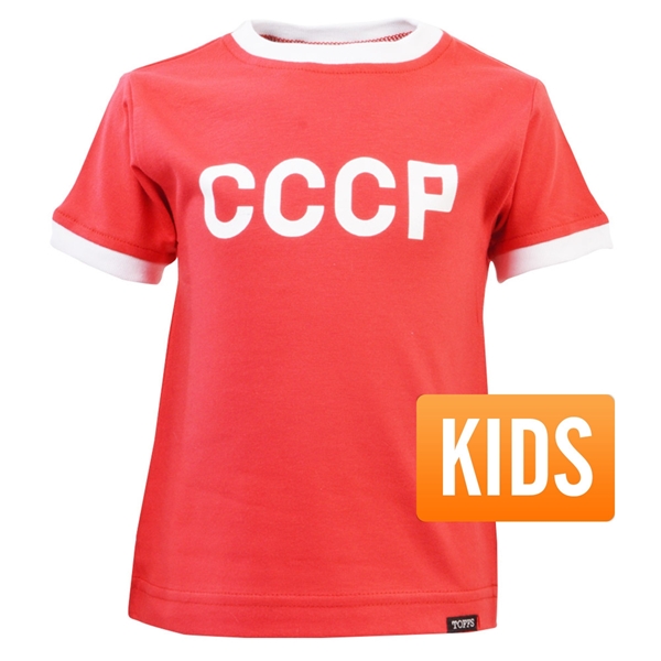 Immagine di TOFFS - T-Shirt CCCP Retro Ringer bambini - Rosso