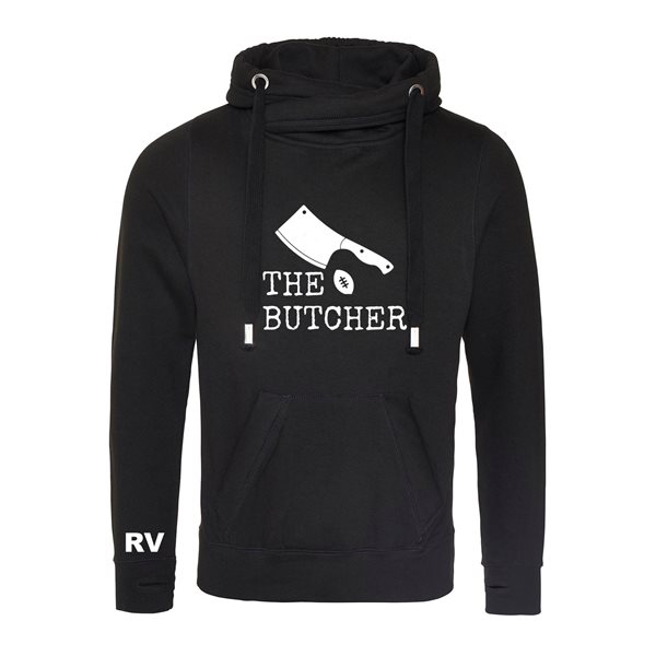 Immagine di Rugby Vintage - The Butcher Felpa con Cappuccio - Nero