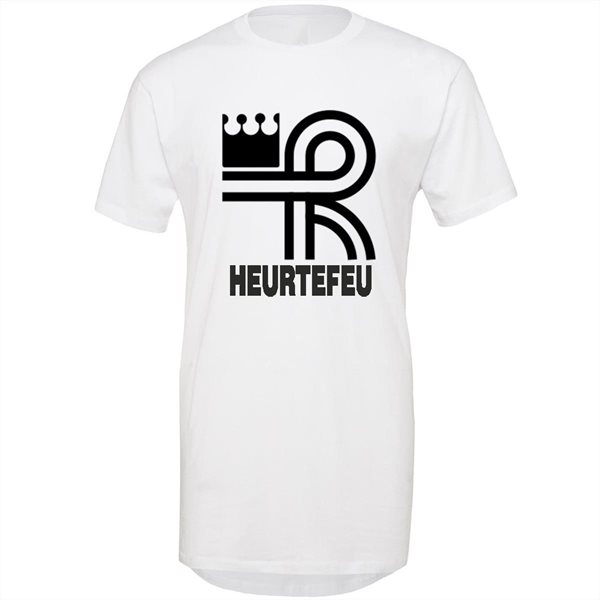 Immagine di Heurtefeu - Brand Logo Long Shaped T-Shirt - Bianco