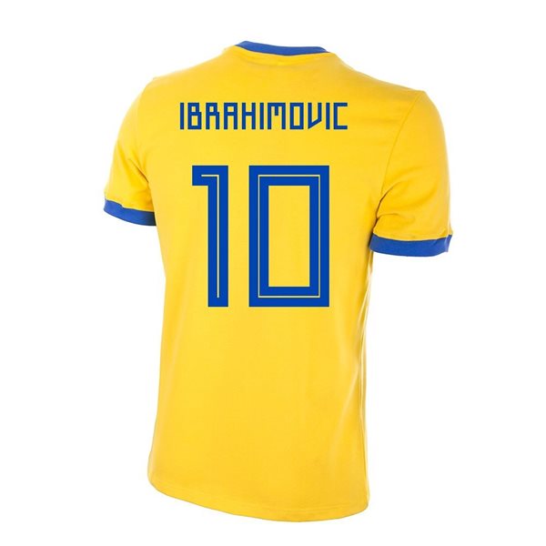 Immagine di COPA Football - Maglia vintage Svezia anni 1970's + Ibrahimovic 10