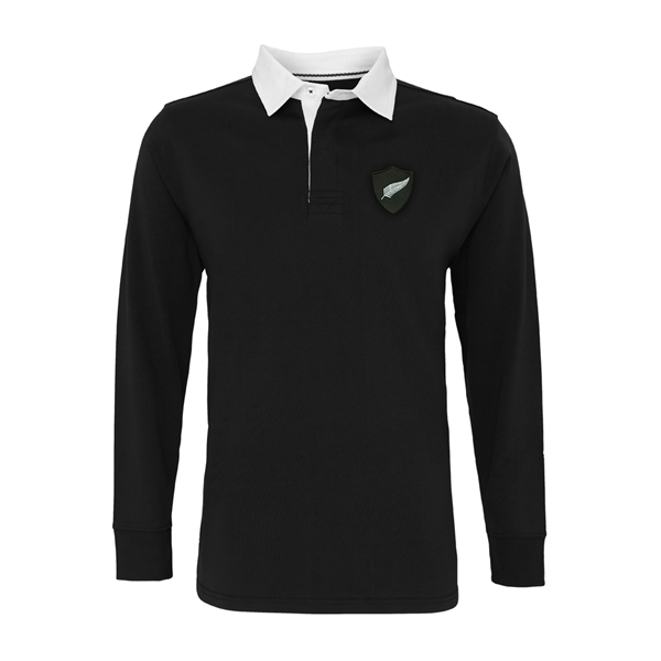 Immagine di Rugby Vintage - New Zealand Retro Rugby Shirt 1970's - Black