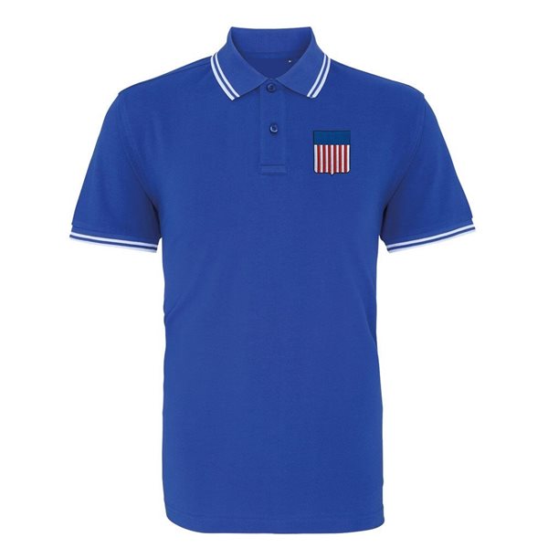 Immagine di Rugby Vintage -Stati Uniti Polo - Blu