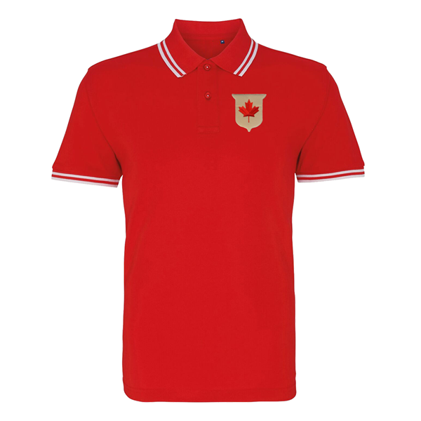 Immagine di Rugby Vintage -Canada Tipped Polo - Rosso