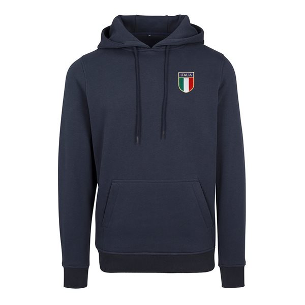 Immagine di Rugby Vintage -  Felpa Con Cappuccio Italia - Navy Blu