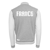 Immagine di Rugby Vintage - Sweat College Jacket Francia - Grigio/ Bianco