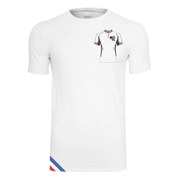 Immagine di Heurtefeu - Bernaudeau 1979 Stretch Cycling T-Shirt - Bianco