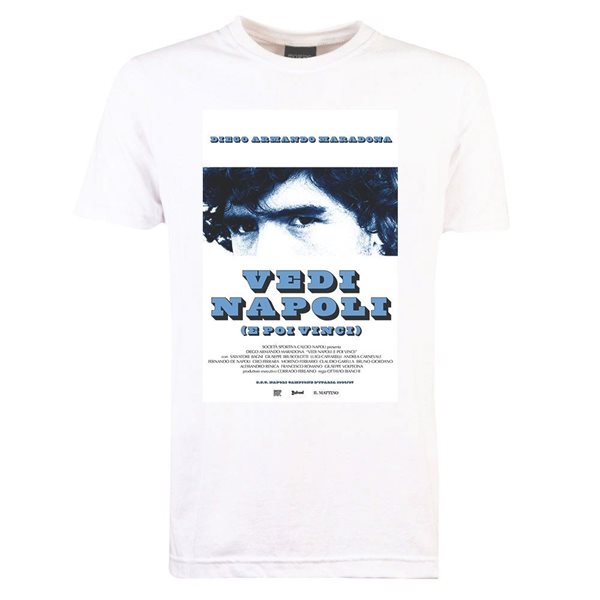 Immagine di TOFFS Pennarello - T-Shirt Vedi Napoli e Poi Vinci 1986 - Bianco