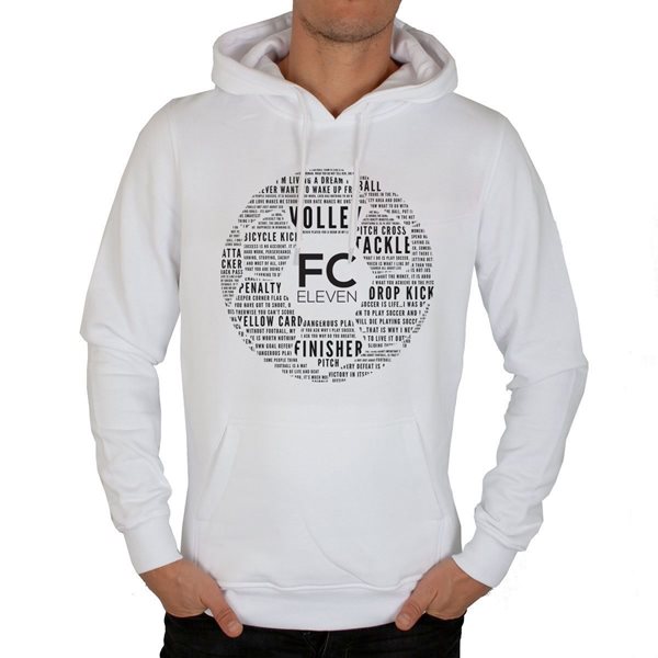 Immagine di FC Eleven -  Felpa Con Cappuccio Dream Football - Bianco
