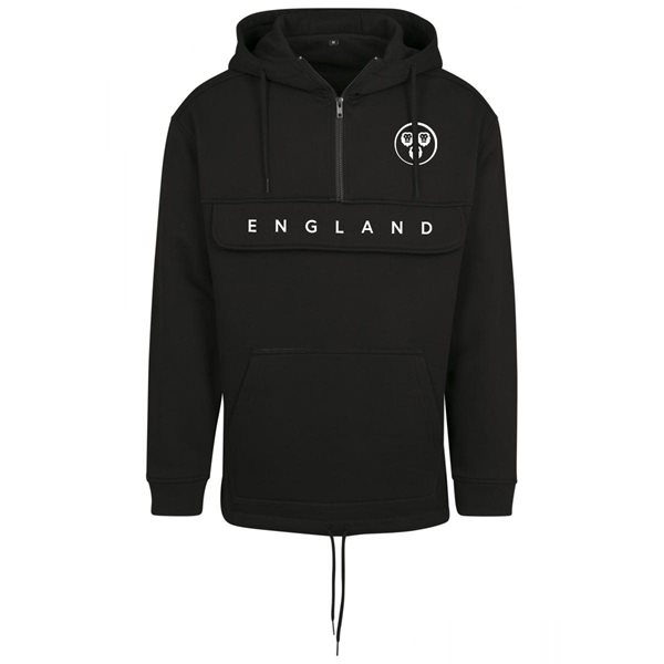 FC Eleven - England Anorak Hoodie - Black