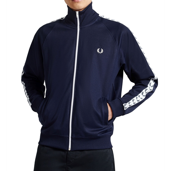 Fred Perry - Taped Track Jacket - Carbon Blue
