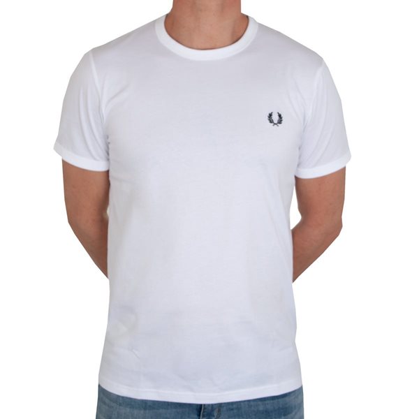Fred Perry - Ringer T-Shirt - Wit