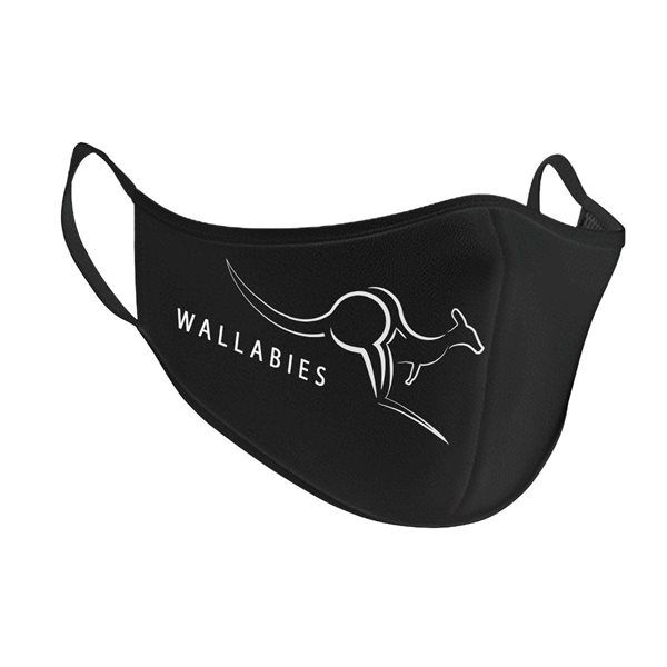 Rugby Vintage - Australia Face Mask - Black