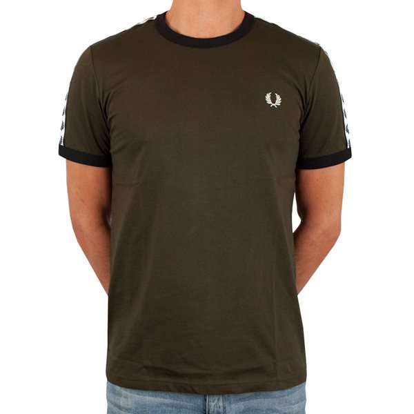 Fred Perry - Taped Ringer T-Shirt - Hunting Green
