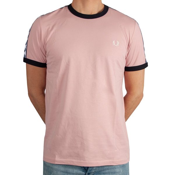 Fred Perry - Taped Ringer T-Shirt - Chalky Pink
