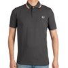 Fred Perry - Twin Tipped Polo - Gunmetal