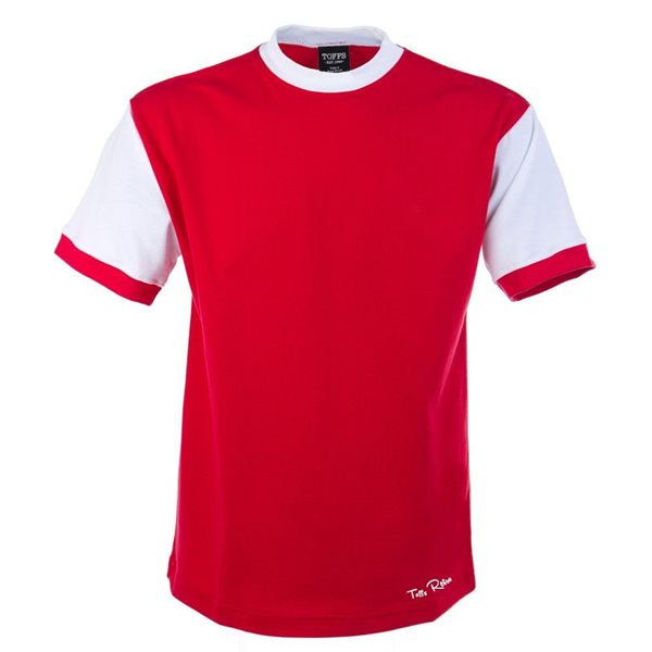 TOFFS - Classic Retro Football Shirt - Red/ White