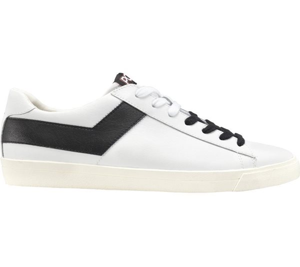 Pony - Topstar Leather Ox Sneakers - White/Black