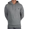 Fred Perry - Panelled Taped Hooded Sweater - Steel Marl