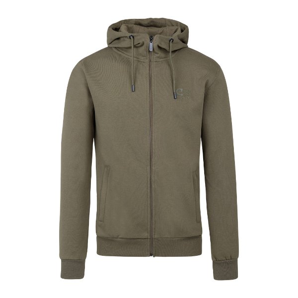 Cruyff Sports - Hernandez FZ Hooded Sweater - Olive