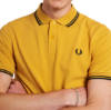 Fred Perry - Twin Tipped Polo Shirt - Gold/ Black