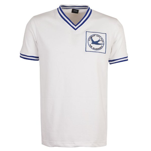 Cardiff City 1960s Away Retro Football Shirt