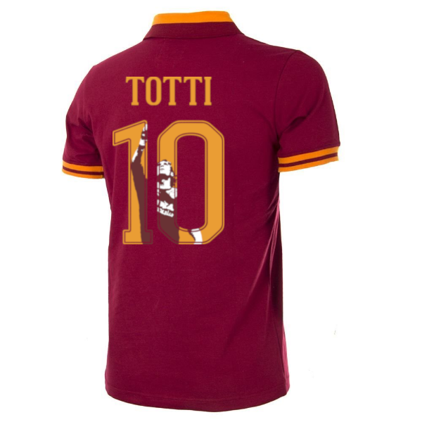 AS Roma Retro Voetbalshirt 1978-1979 + Totti 10 (Photo Style)