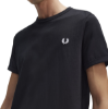 Fred Perry - Ringer T-Shirt - Zwart