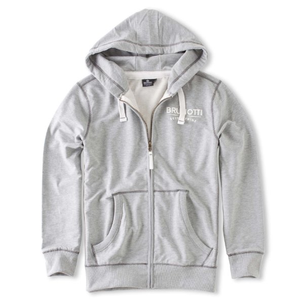 Brunotti - Nelson Zip Hooded Sweater - Light Grey Melee