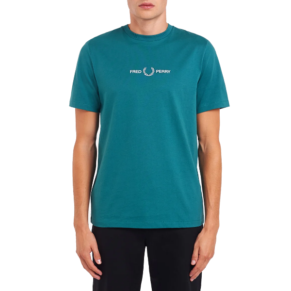 Fred Perry - Embroidered T-Shirt - Petrol