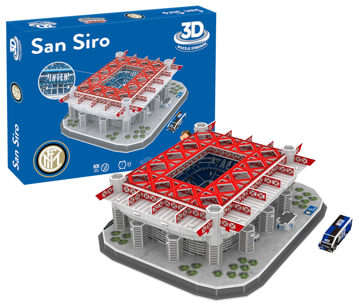 Inter Milan Stadio Giuseppe Meazza - 3D Puzzle - Specialista in