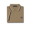 Fred Perry - Twin Tipped Polo Shirt - Warm Stone/ Snow White/ Black