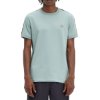 Fred Perry - Contrast Tape Ringer T-Shirt - Silver Blue/ Warm Grey