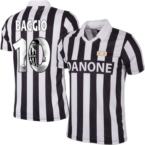 Immagine di COPA Football - Maglia vintage Juventus Coppa UEFA 1992-1993 + Baggio 10 (Photo Style)