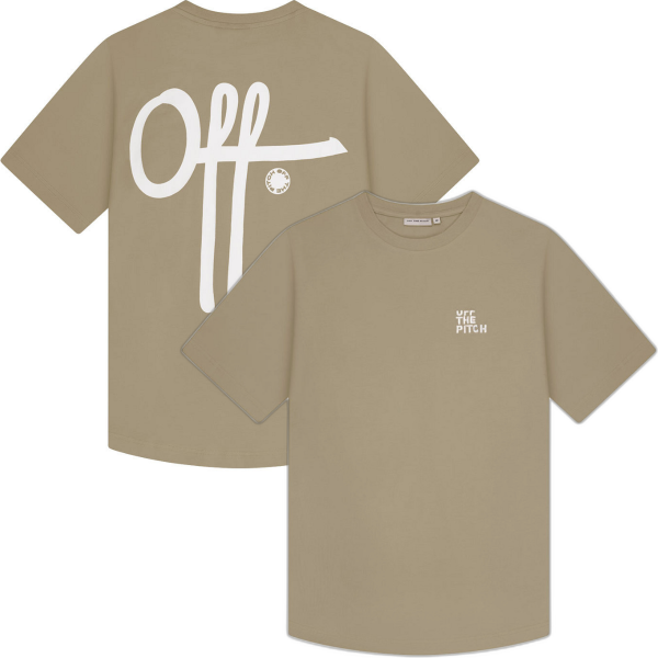 Immagine di Off The Pitch - T-Shirt Slim Fit Fullstop - Khaki