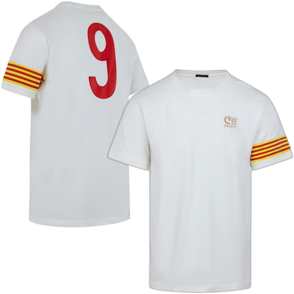 Immagine di Cruyff - Seconda Maglia Storica da Calcio Barca 1978 + 9 - Bianco