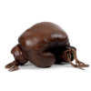 Immagine di JW & Sons - Guantoni da boxe in pelle vintage 1920 - Marrone scuro