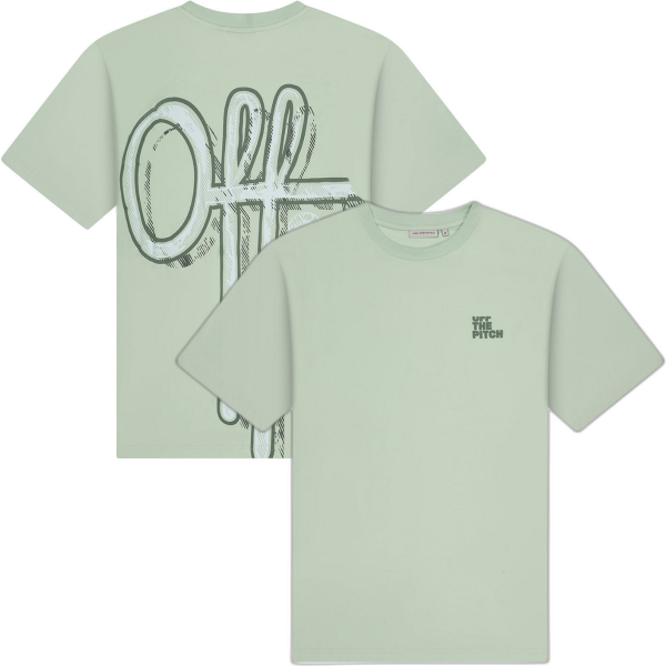 Off The Pitch - Landscape Regular Fit T-Shirt - Mint