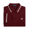 Immagine di Fred Perry -  Polo Twin Tipped - Oxblood/ Ecru