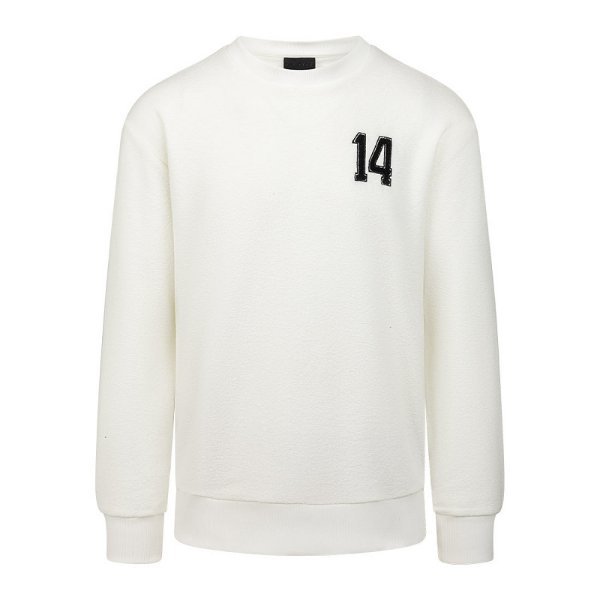 Cruyff Boucle 14 Crew Neck Sweater - White